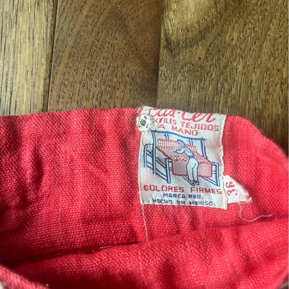 Vintage Embroidered Pink Skirt No Size Boho Cottagecore Farmhouse 1950’s - Picture 4 of 9